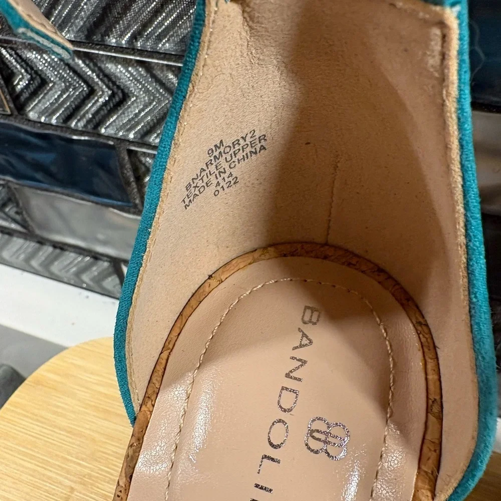 Bandolino Turquoise Cork Heels